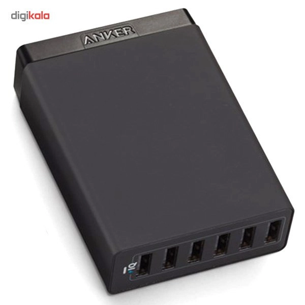 شارژر دیواری 60 وات 6 پورت انکر مدل A2123 Powerport 6 - مشکی