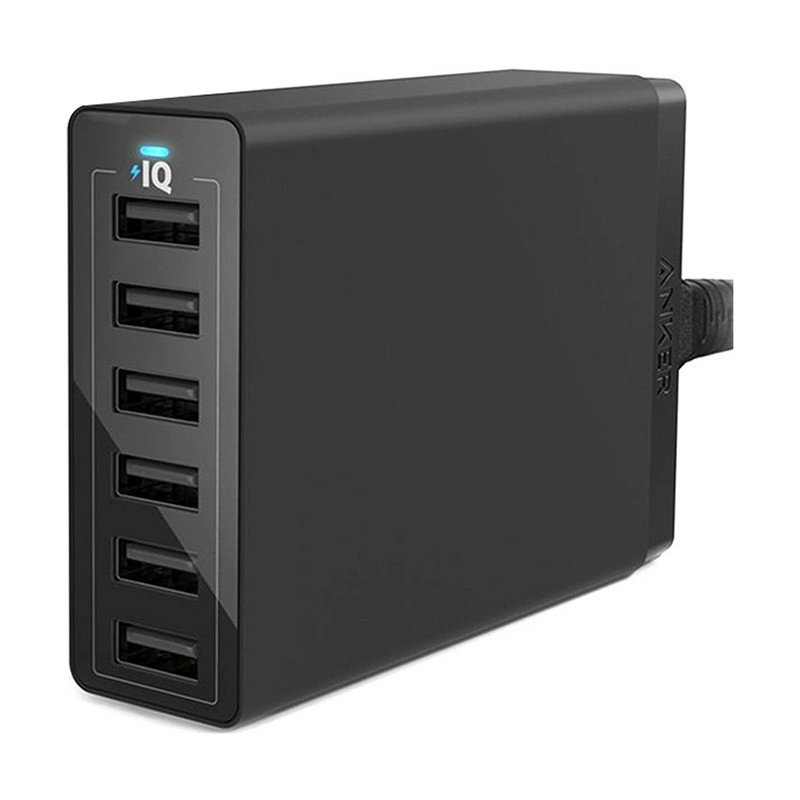 شارژر دیواری 60 وات 6 پورت انکر مدل A2123 Powerport 6 - مشکی