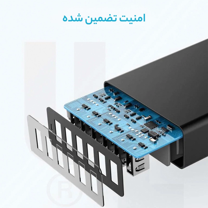 شارژر دیواری 60 وات 6 پورت انکر مدل A2123 Powerport 6 - مشکی