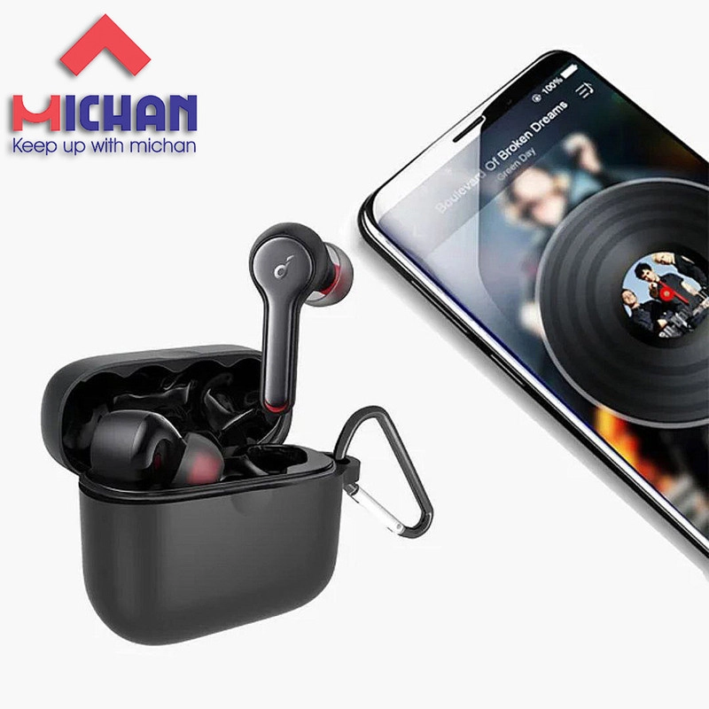 کاور میچان مدل silicone مناسب برای کیس هدفون بی سیم انکر SoundCore Liberty Air 2