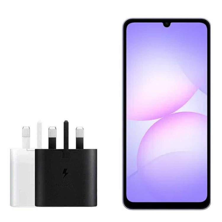 شارژر دیواری سامسونگ مدل 25W سه پین دارای فناوری Super Fast Charging