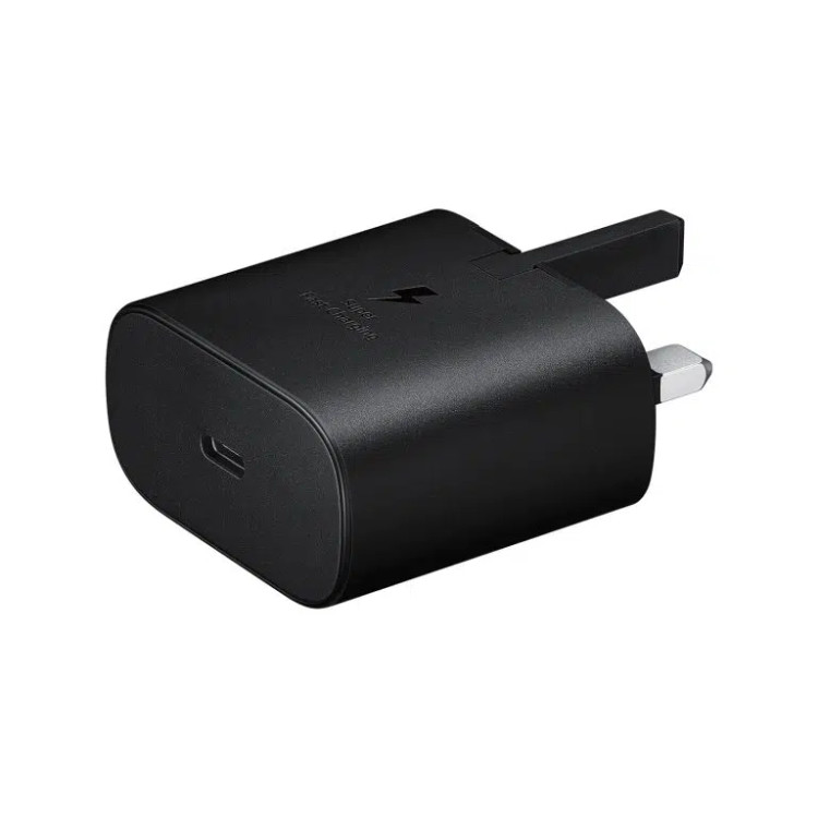 شارژر دیواری سامسونگ مدل 25W سه پین دارای فناوری Super Fast Charging