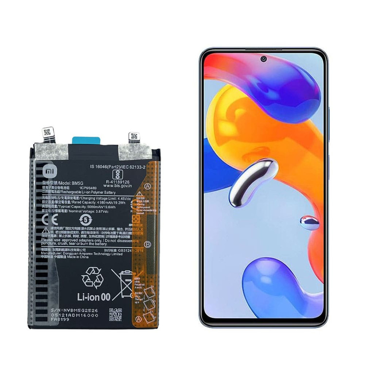 باتری اورجینال گوشی شیائومی ردمی نوت ۱۱T پرو مدل BM5G با گارانتی 6 ماهه