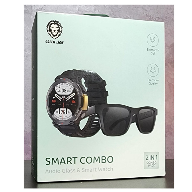 ساعت هوشمند 44 میلی متری گرین لاین مدل EMD SMART COMBO بند سیلیکون