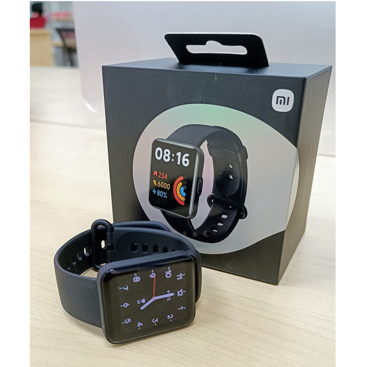 ساعت هوشمند شیائومی مدل SUS 5D Screen Protector Film Voor Redmi Horloge 2 Lite بند سلیکونی