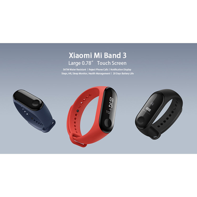 ساعت هوشمند شیائومی مدل Mi Band 3 OLED بند سلیکونی