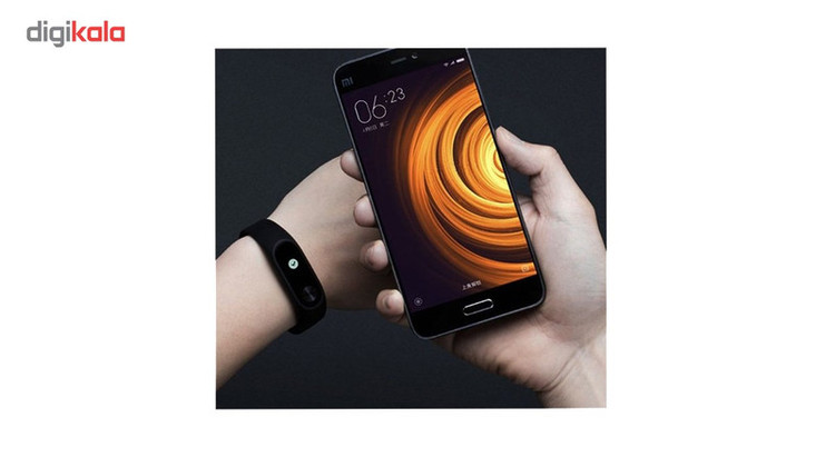 مچ بند هوشمند شیائومی مدل Mi Band 2 به همراه بند فلزی METAL و گلس