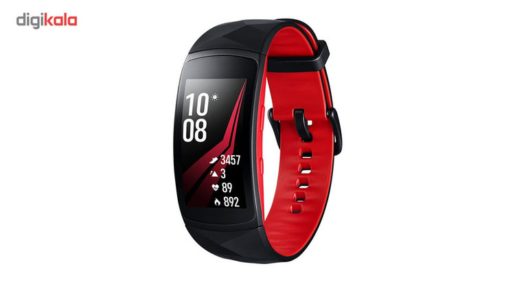 مچ بند هوشمند سامسونگ مدل Gear Fit 2 Pro Red سایز mm 125-165