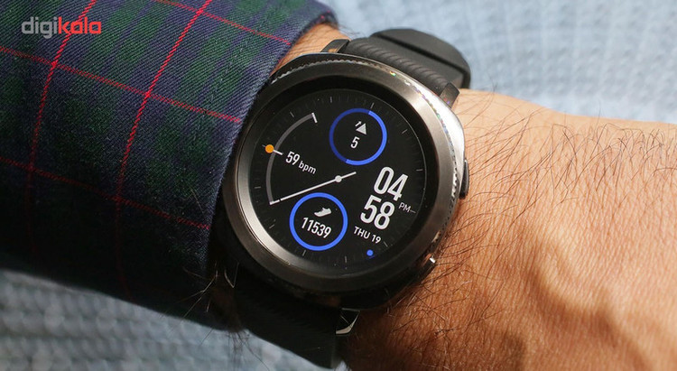 ساعت هوشمند سامسونگ مدل Gear Sport SM-R600NZK بند لاستیکی