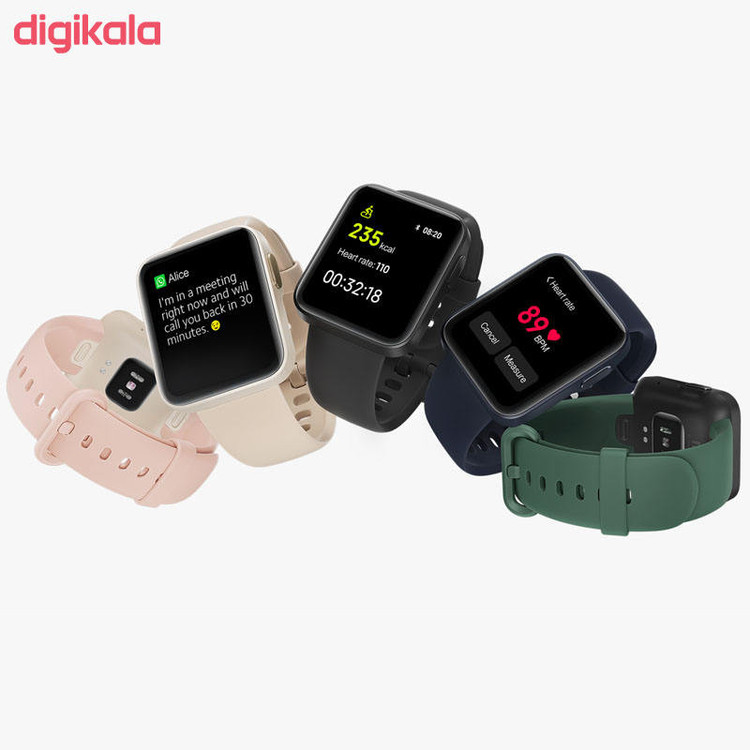 ساعت هوشمند شیائومی مدل MI WHATCH Lite GLOBALl بند سرامیکی