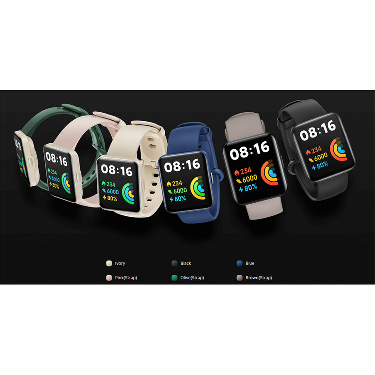ساعت هوشمند شیائومی مدل Mi Watch lite 2 newo بند سلیکونی