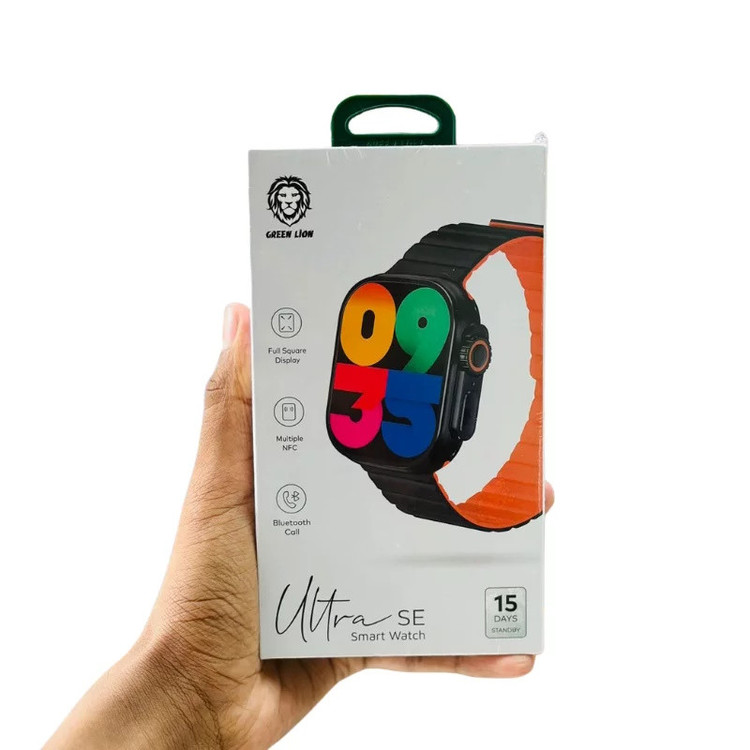 ساعت هوشمند گرین لاین مدل MAH MAGNETIC SE 76 ULTRA دارای قابلیت های کنترل موسیقی، شمارنده ضربان قلب، گام شمار، قابلیت مکالمه از طریق بلوتوث، پشتیبانی از زبان فارسی، بند سیلیکون