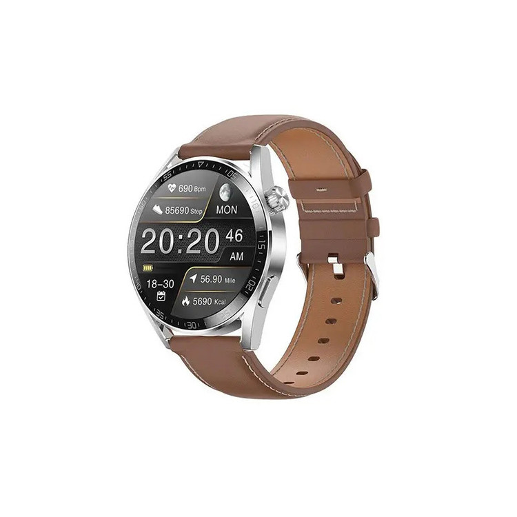 ساعت هوشمند 44 میلی متری گرین لاین مدل MOR G MASTER SMART WATCH بند چرم مصنوعی