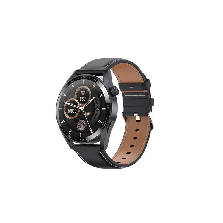 ساعت هوشمند 44 میلی متری گرین لاین مدل MOR G MASTER SMART WATCH بند چرم مصنوعی