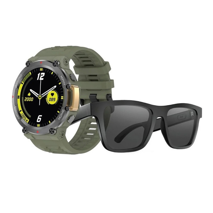 ساعت هوشمند 44 میلی متری گرین لاین مدل SHF STYLISH SMART COMBO با بند سیلیکونی