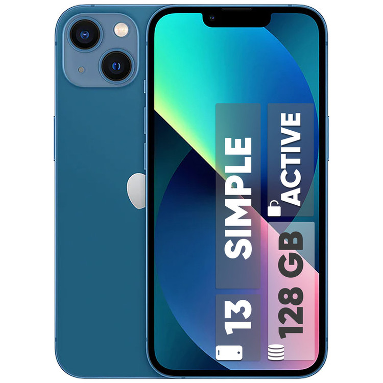 گوشی موبایل اپل مدل iPhone 13 A2634 دو سیم کارت ظرفیت 128 گیگابایت و رم 4 گیگابایت - اکتیو