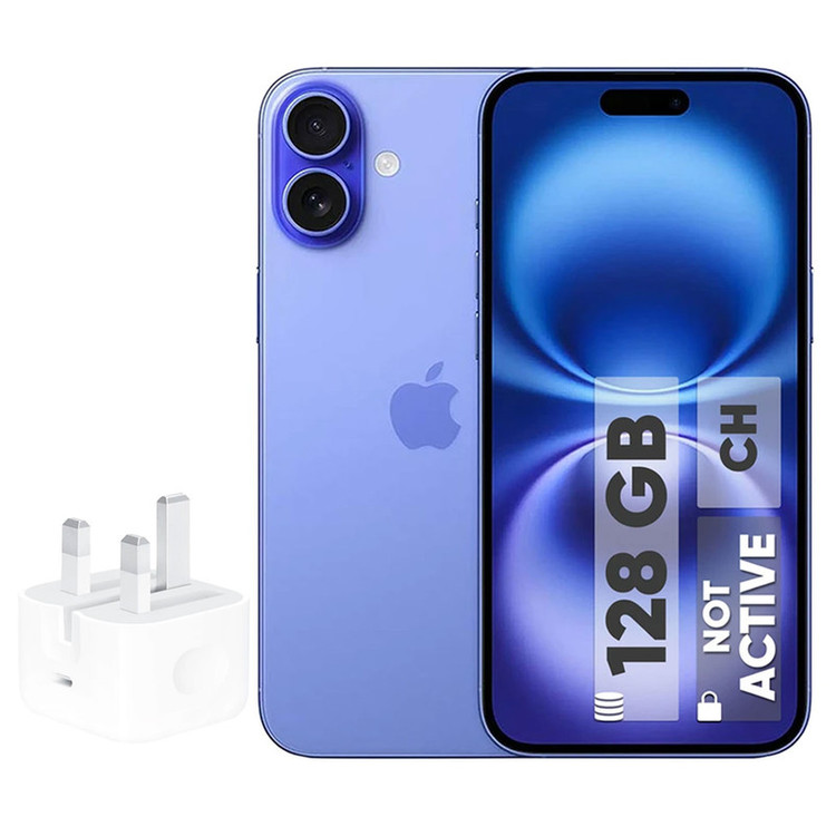 گوشی موبایل اپل مدل iPhone 16 CH دو سیم کارت ظرفیت 128 گیگابایت و رم 8 گیگابایت - به همراه شارژر 20 وات اپل