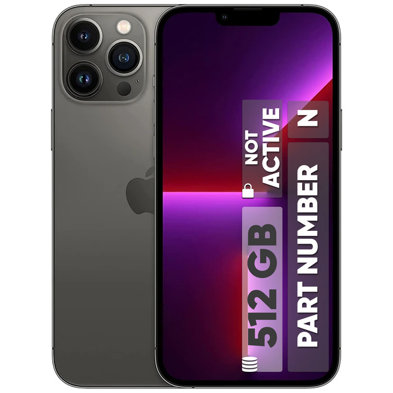 گوشی موبایل اپل مدل iPhone 13 Pro Max تک سیم‌ کارت ظرفیت 512 گیگابایت و رم 6 گیگابایت - نات اکتیو ریفربیش پارت نامبر N