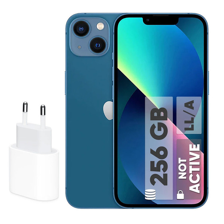گوشی موبایل اپل مدل iPhone 13 LLA تک سیم کارت ظرفیت 256 گیگابایت و رم 4 گیگابایت - نات اکتیو - به همراه شارژر 20 وات اپل