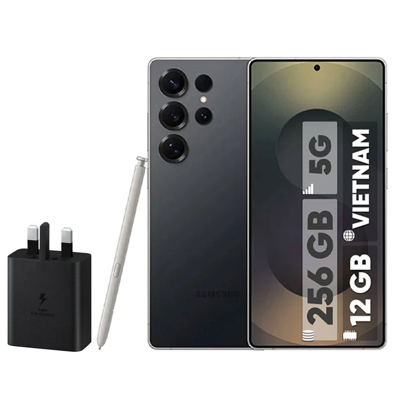 گوشی موبایل سامسونگ مدل Galaxy S25 Ultra دو سیم کارت ظرفیت 256 گیگابایت و رم 12 گیگابایت - پک ویتنام - به همراه شارژر 45 وات سامسونگ