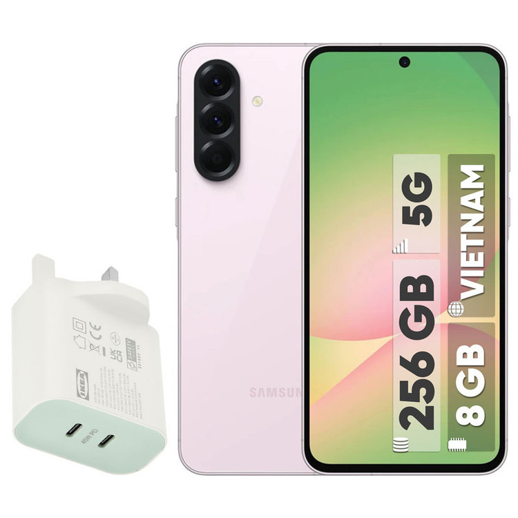 گوشی موبایل سامسونگ مدل Galaxy A56 دو سیم کارت ظرفیت 256 گیگابایت و رم 8 گیگابایت - ویتنام - به همراه شارژر 45 دو پورت ایکیا