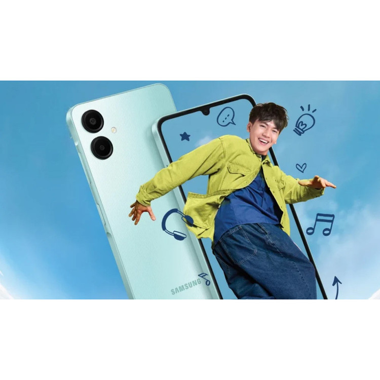 گوشی موبایل سامسونگ مدل Galaxy A06 5G دو سیم کارت 128 گیگابایت و رم 6 گیگابایت به همراه شارژر 25 وات سامسونگ