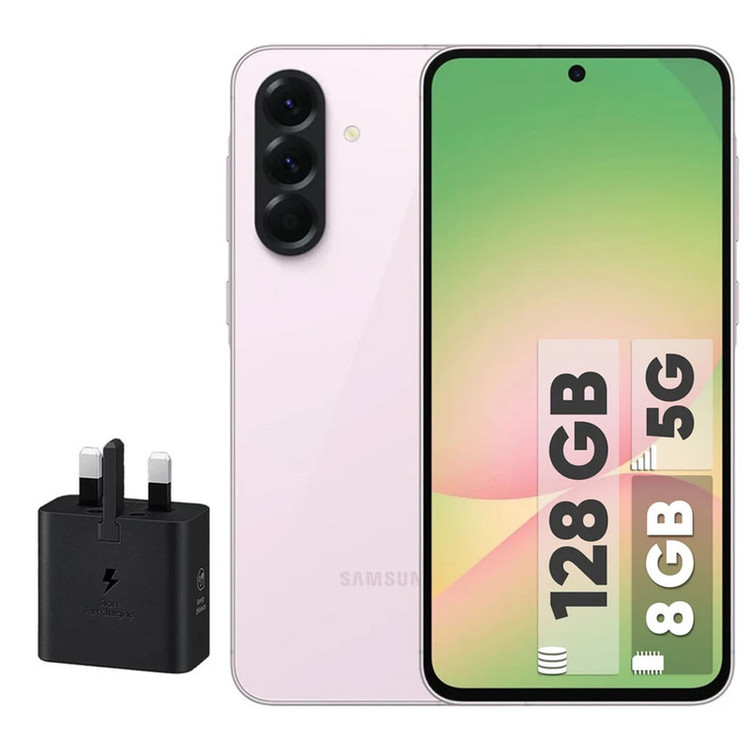 گوشی موبایل سامسونگ مدل Galaxy A56 دو سیم کارت ظرفیت 128 گیگابایت و رم 8 گیگابایت - به همراه شارژر 25 وات سامسونگ