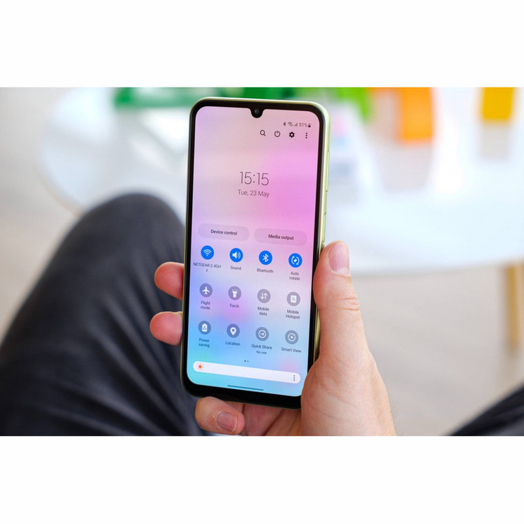 گوشی موبایل سامسونگ مدل Galaxy A24 4G دو سیمکارت ظرفیت 128 گیگابایت رم 4 گیگابایت همراه با شارژر 25 وات