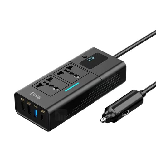 شارژر فندکی و چند راهی برق خودرو بیوا Biva NBQ-101 توان 200 وات