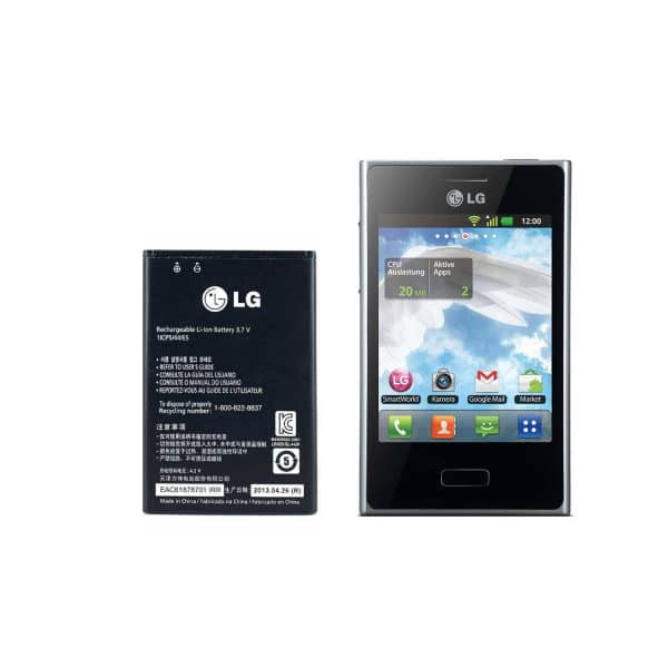 باتری قابل تعویض لیتیوم یون اورجینال برای گوشی LG Optimus L3