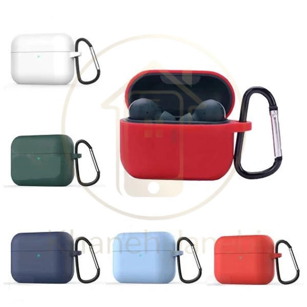 کاور محافظ سیلیکونی هندزفری کیو سی وای Xiaomi QCY T10 / T11 Earphone Silicone Case دارای قلاب آویز