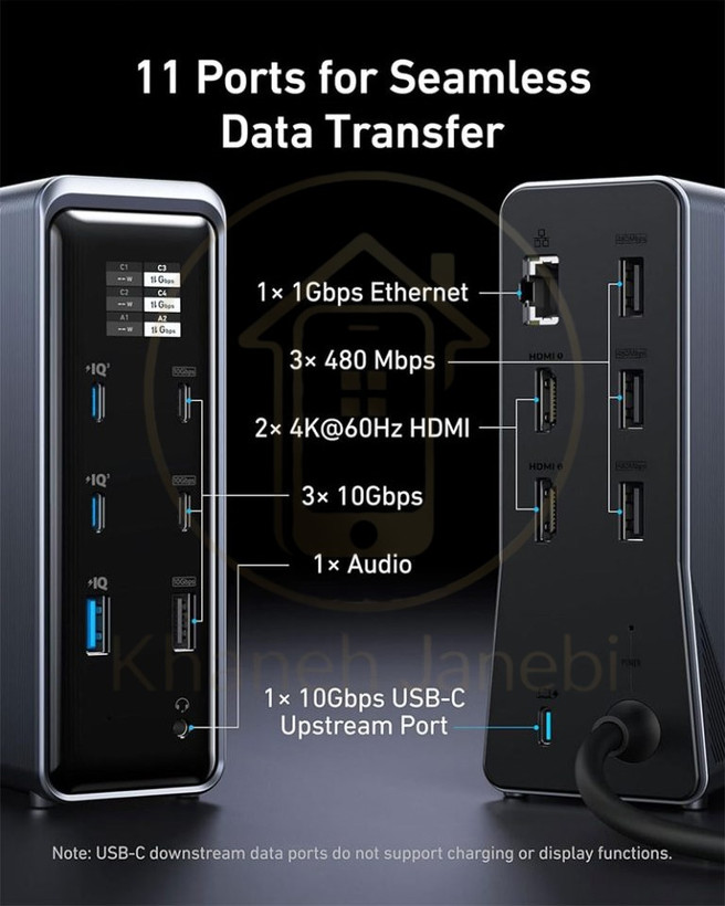 شارژر رومیزی چند منظوره انکر مدل ANKER A83B6 PD 14in1 160W
