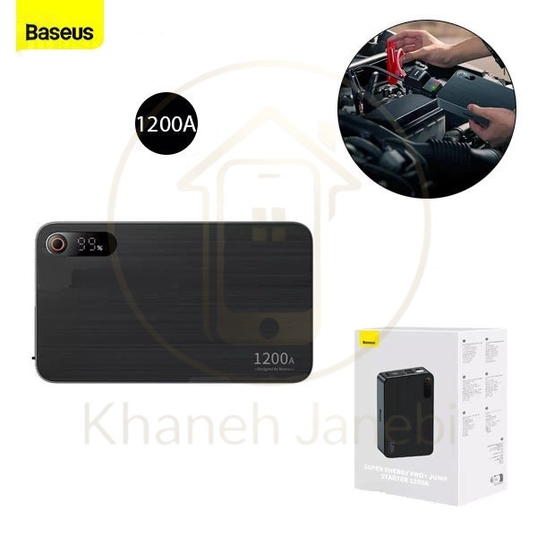 پاوربانک و جامپ استارتر خودرو 12000 میلی آمپر بیسوس Baseus CH004-2 Super Energy Pro Plus C0024570011