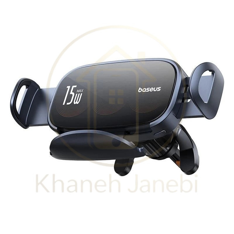 هولدر دریچه کولری و شارژر وایرلس بیسوس 00-Baseus BS-CM029 LightChaser Series C40355901111 توان15 وات