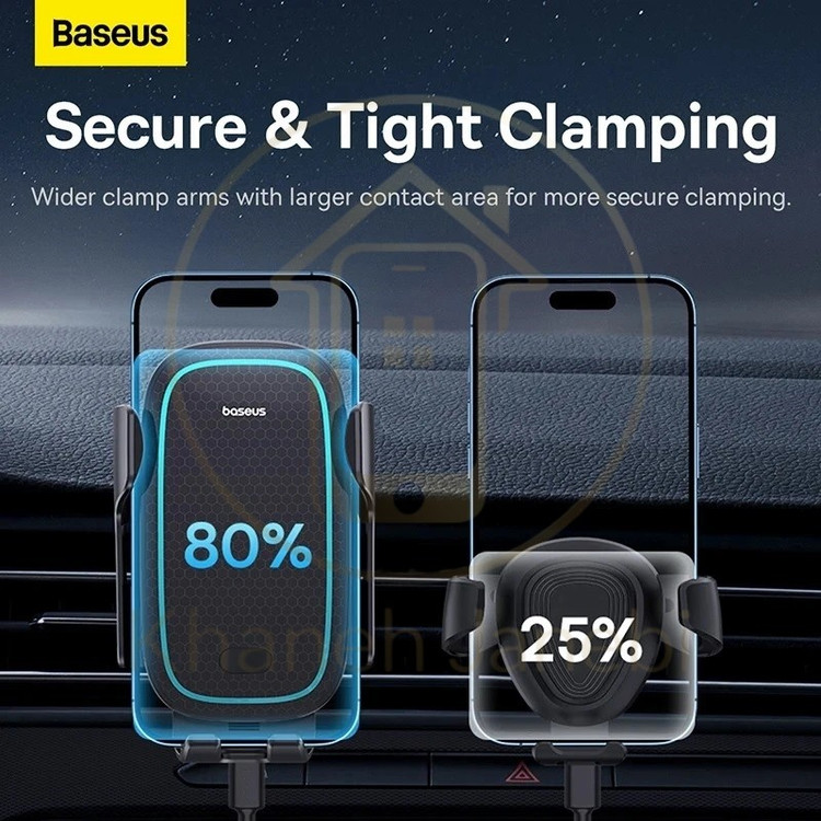 هولدر دریچه کولری و شارژر وایرلس بیسوس Baseus BS-CM023 Milky Way Pro C40357000111-00 توان 15 وات