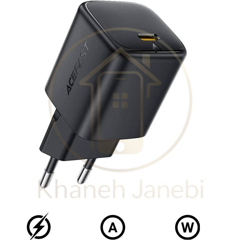 شارژر دیواری ایس فست ACEFAST A134 PD67W GaN Fast Charger توان 67 وات