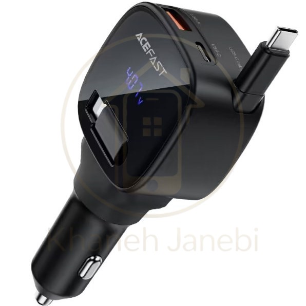 شارژر فندکی ایس فست ACEFAST B17 95W Fast Charger توان 95 وات همراه با کابل متصل