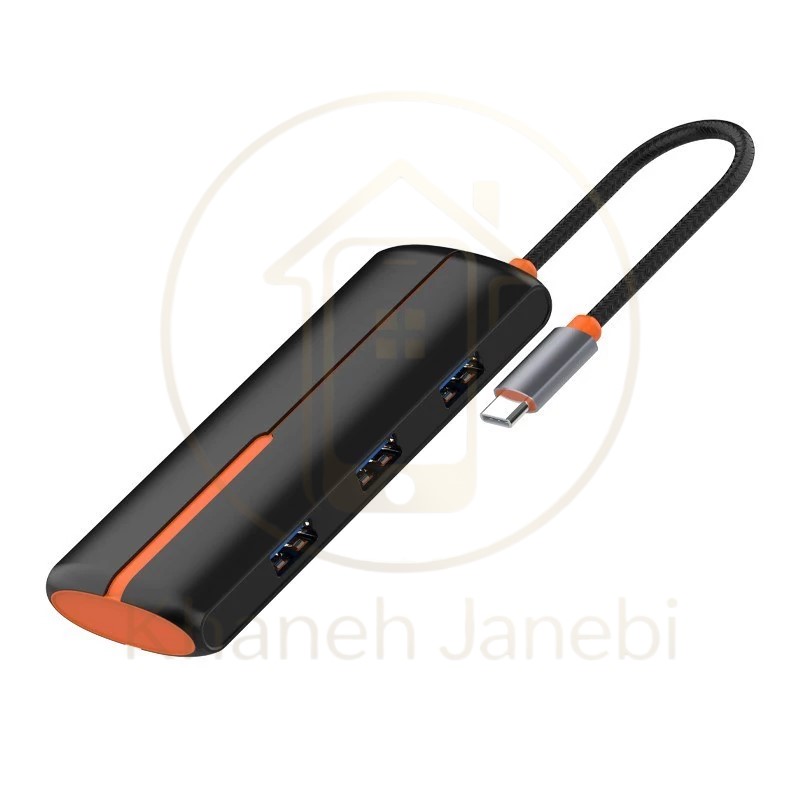 هاب 5 پورت تایپ سی الدینیو LDNIO DS-25U توان 100 وات