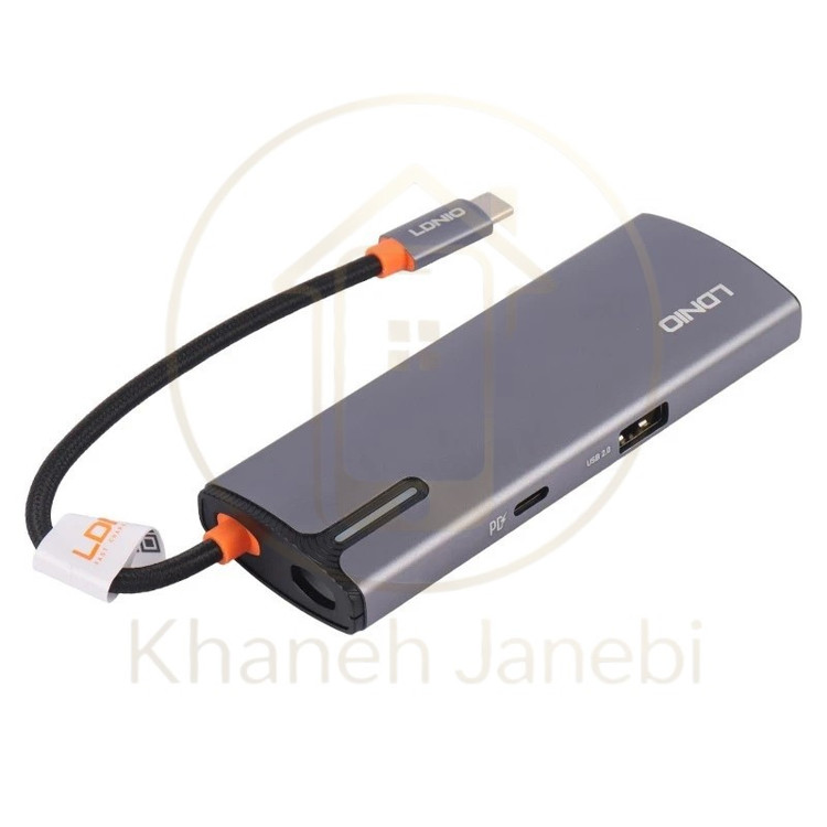 هاب 6 پورت تایپ سی الدینیو LDNIO DS-16U توان 100 وات