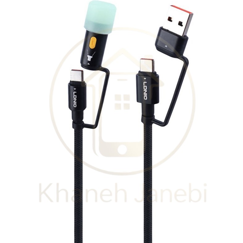 کابل Type C الدینیو LDNIO LC17 Charging Data Cable توان 65 وات