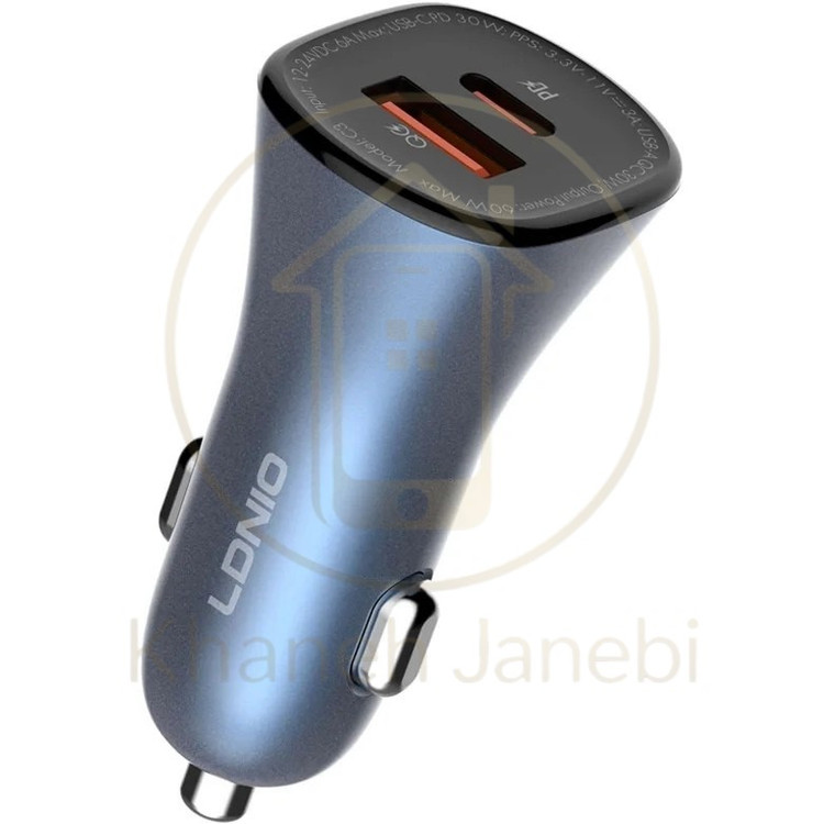 شارژر فندکی الدینیو Ldnio C3 توان 60 وات