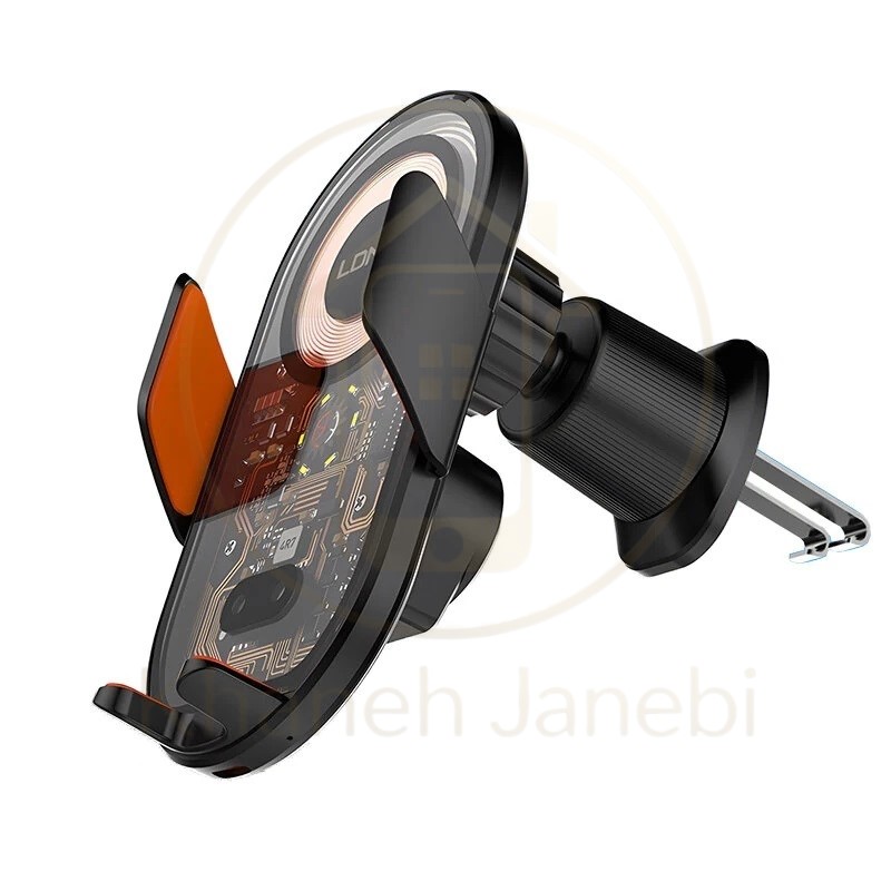 هولدر و شارژر وایرلس دریچه کولری هوشمند الدینیو LDNIO MA30 توان 15 وات