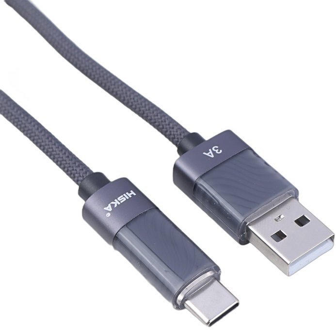 کابل تایپ سی فست شارژ 3 آمپر هیسکا LX-821AC طول 1 متر