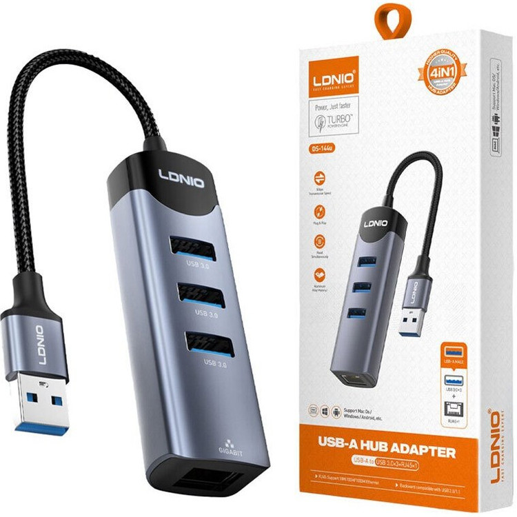 هاب 4 پورت الدینیو LDNIO DS-144u