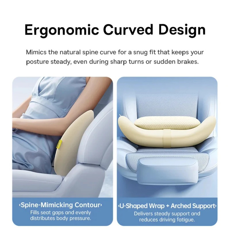 بالشت طبی پشت کمر خودرو بیسوس Baseus PrimeTrip VH2 Lumbar Pillow c01201