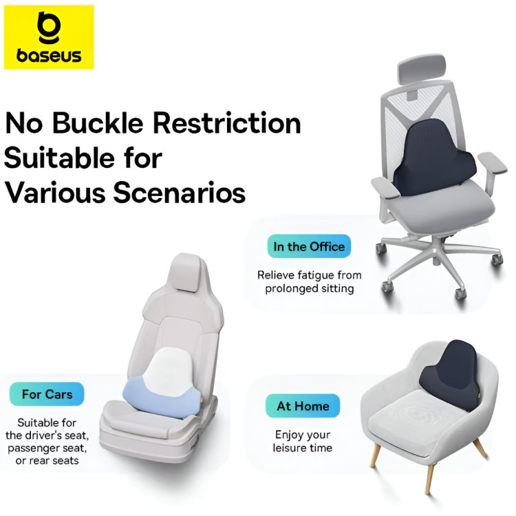 بالشت طبی پشت کمر خودرو بیسوس Baseus PrimeTrip VH1 Lumbar Support Pillow c20069000121-01