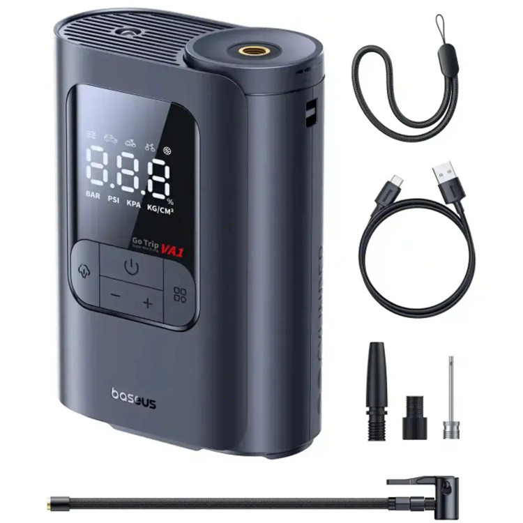 کمپرسور باد شارژی بیسوس Baseus C0119500 GoTrip VA1 توان 82 وات