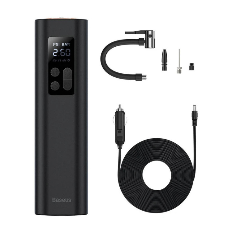 کمپرسور باد بیسوس Baseus Super Mini Inflator Pump CRCQ000001 دارای چراغ LED