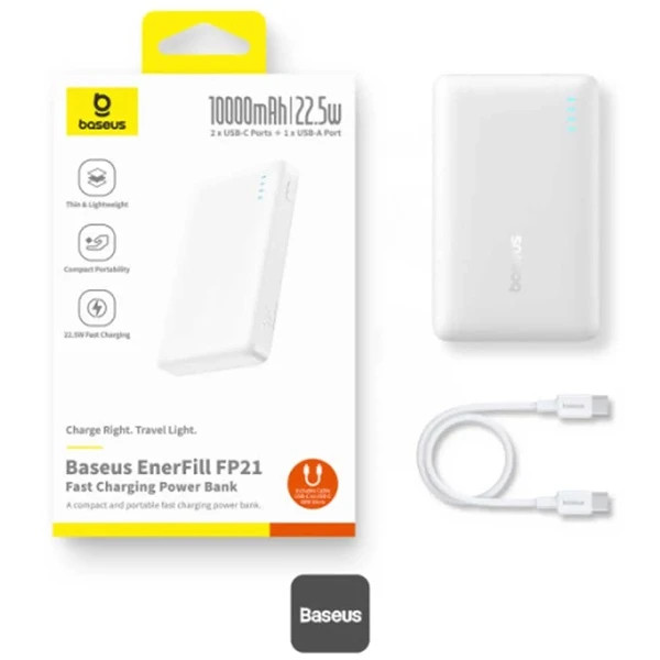 پاوربانک 10000 بیسوس Baseus EnerFill FP21 P1008210D123-00 توان 22.5 وات