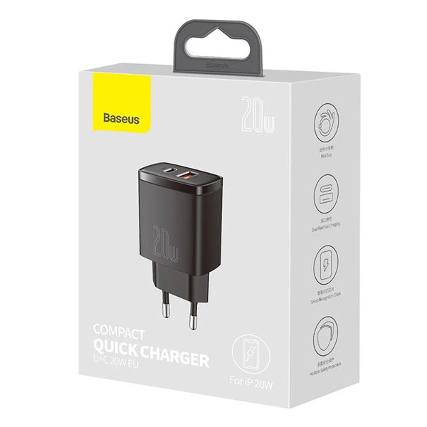 شارژر دیواری بیسوس Baseus Compact CCXJ-B01 توان 20 وات